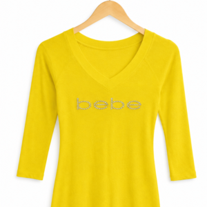 Neon Yellow ¾ Sleeve Top