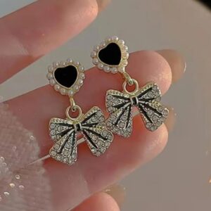 Heart Bow Earrings