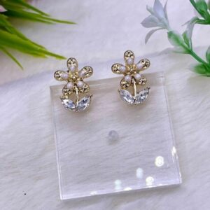 Floral Crystal Earrings